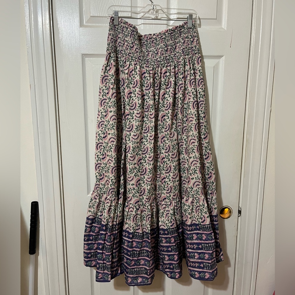 NATURAL LIFE Pink and Purple Patterned Maxi Skirt